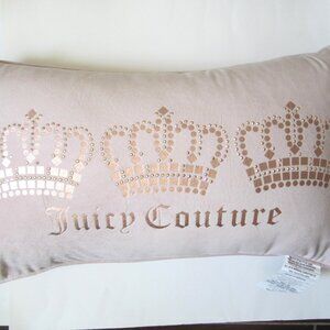 Juicy Couture Crown Pink Pillow Cushion